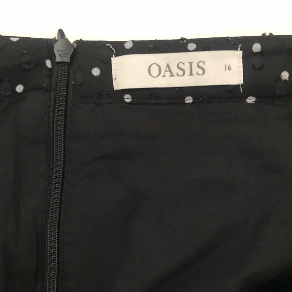 Oasis Polkadot Midi Wrap Skirt With Ruffle - Picture 7 of 8